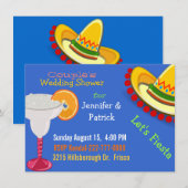 Colorful Mexican Fiesta Couple's Wedding Shower Kaart (Voorkant / Achterkant)