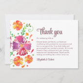 Colorful Mexican Fiesta Wedding Bedankkaart (Voorkant)