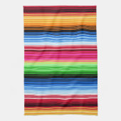 Colorful Mexican Serape Stripes Kitchen Towel Theedoek (Verticaal)