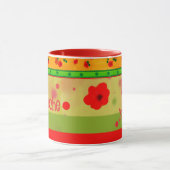 Colorful Mexican Theme Green Red Orange Mug (Centre)