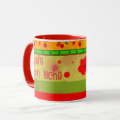 Colorful Mexican Theme Green Red Orange Mug (Devant gauche)