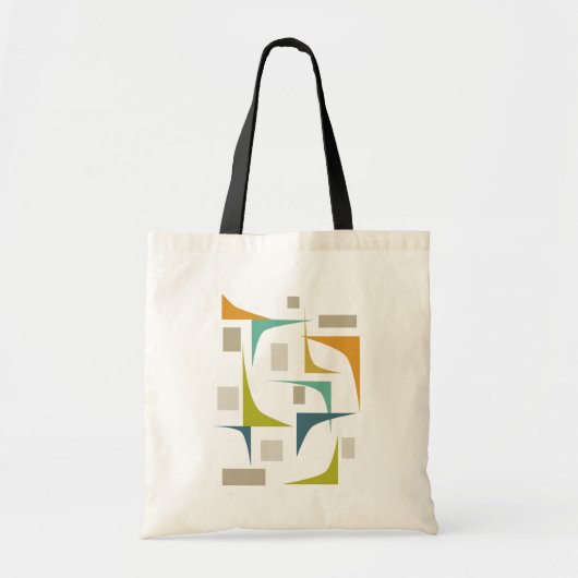 Colorful Mid Century Modern Geometric Canvas tas (Voorkant)