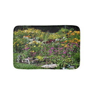 Colorful Mid Summer Gardens Badmat