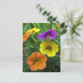 Colorful Million Bells Floral Briefkaart (Staand voorkant)