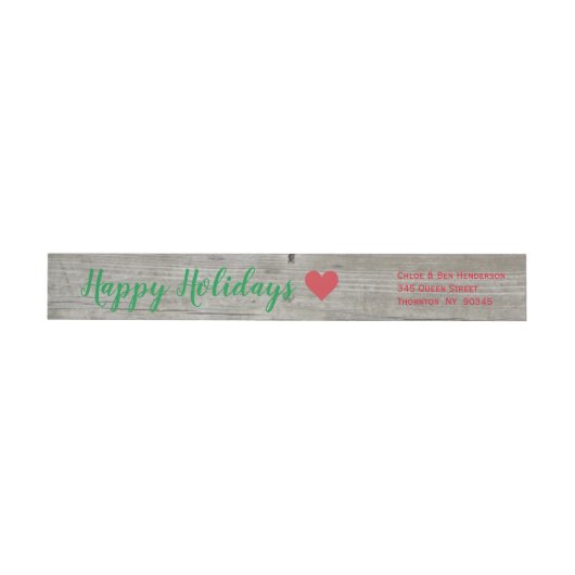 Colorful Mistletoe Holiday Adres Label (Individueel)