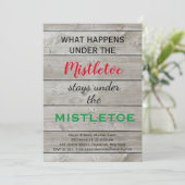 Colorful Mistletoe Holiday Kaart (Staand voorkant)