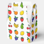 Colorful Mixed Fruit Pattern Bedankdoosjes (Geopend)