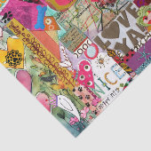 Colorful Mixed Media Inspirational  Tissuepapier (Detail)