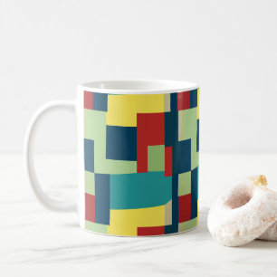 Colorful Modern Abstract Geometric Koffiemok