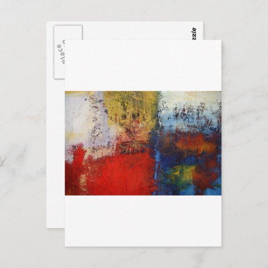 Colorful Modern Abstract Kunstwerk Briefkaart (Voorkant / Achterkant)
