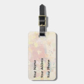 Colorful Modern Abstract Paint Splash Bagagelabel (Voorkant verticaal)