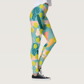 Colorful Modern Abstract Pattern Crazy Pickleball Leggings (Rechts)
