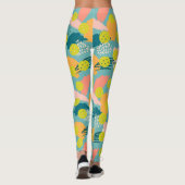 Colorful Modern Abstract Pattern Crazy Pickleball Leggings (Achterkant)