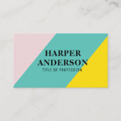 Colorful Modern Abstract Professional Visitekaartje (Voorkant)
