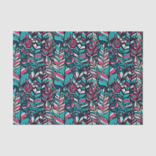 Colorful modern Boho vether naadloos patroon Tissuepapier