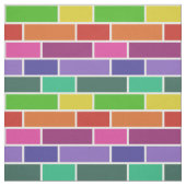 Colorful Modern Brick Geometric Pattern Stof (Swatch)