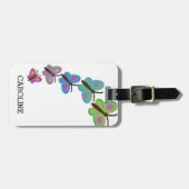 Colorful Modern Butterflies Bagagelabel (Voorkant horizontaal)