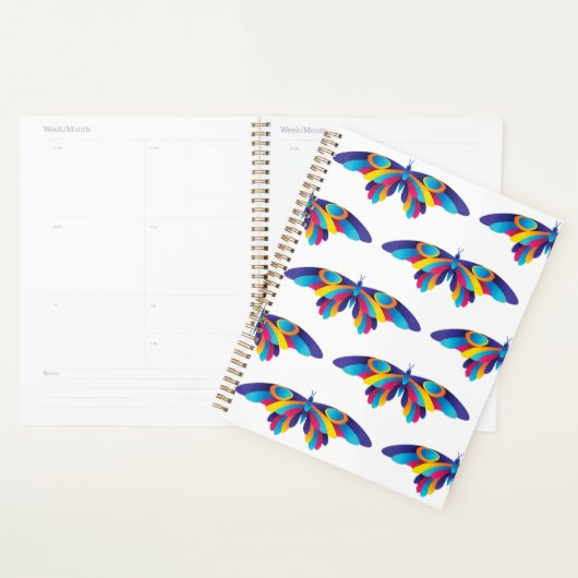Colorful Modern Butterfly Vibrant Wings Planner (Display)