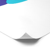 Colorful Modern Butterfly Vibrant Wings Poster (Hoek)