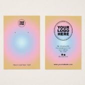 Colorful Modern Earring Display Kaart (Voorkant /achterkant)