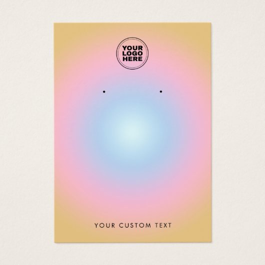 Colorful Modern Earring Display Kaart (Voorkant)