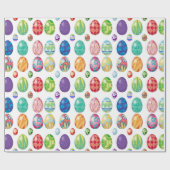 Colorful Modern Easter Eggs Pattern | FEESTDAGEN Cadeaupapier (Vlak)