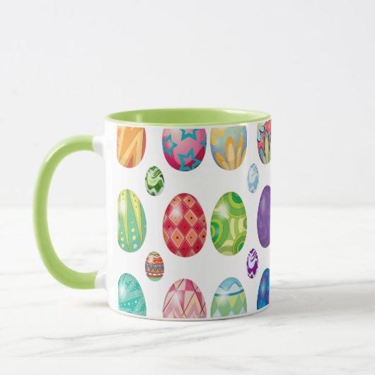 Colorful Modern Easter Eggs Pattern | FEESTDAGEN Mok (Links)