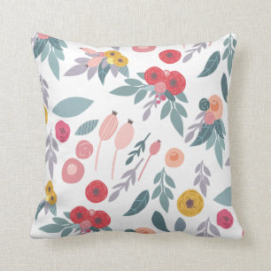 Colorful Modern Floral Pattern Kussen