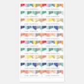 Colorful Modern Fringe Persoonlijke naamlabels Labels (Vel)