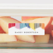 Colorful Modern Fringe Persoonlijke naamlabels Labels (Aangebracht)