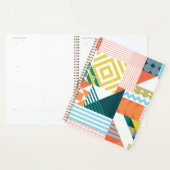 Colorful Modern Geometric Abstract Patroon Planner (Display)