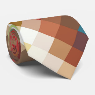 Colorful Modern Geometric Diamond Pattern #7 Stropdas