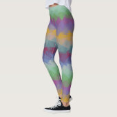 Colorful Modern Geometric Pattern #39 Leggings (Links)