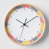 Colorful Modern Geometric Pattern Square (Voorkant)