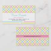 Colorful Modern Geometric Pattern Visitekaartje (Voorkant / Achterkant)