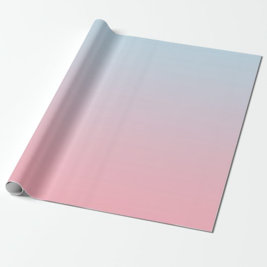 Colorful Modern Gradient Ombre Pastel Cadeaupapier (Uitgerold)