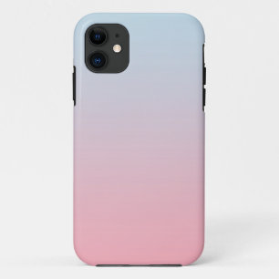 Colorful Modern Gradient Ombre Pastel PInk Blue iPhone 11 Hoesje