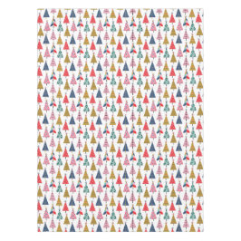 Colorful Modern Holiday Trees Pattern Tafelkleed
