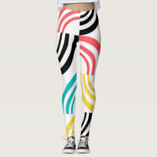 Colorful, modern, leuk, vrolijk geometrisch grafis leggings