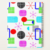 Colorful Modern Mid Century Patroon Planner (Achterkant)