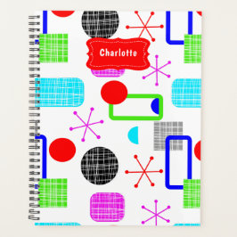 Colorful Modern Mid Century Patroon Planner