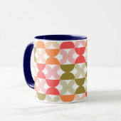 Colorful modern mid-eeuwse patroonretro uit de jar mok (Voorkant links)