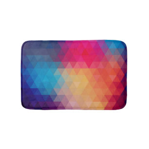 Colorful Modern Mosaic Geometric Pattern Badmat