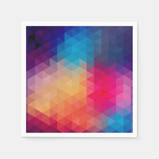 Colorful Modern Mosaic Geometric Pattern Servetten (Voorkant)