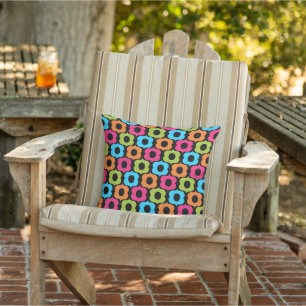Colorful Modern Outdoor Living Pattern Buitenkussen