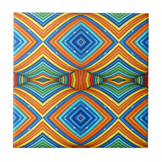 Colorful Modern Southwest Pattern Tegeltje (Voorkant)