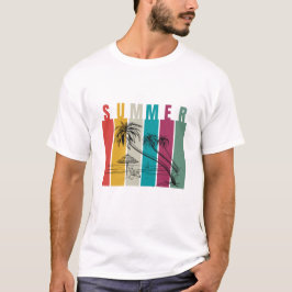 Colorful Modern Summer Design T-shirt