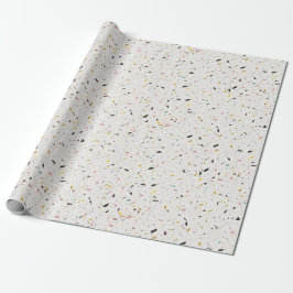 Colorful Modern Terrazzo Texture Pattern Cadeaupapier
