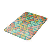 Colorful Modern Trendy Geometric Fish Scale Badmat (Gekanteld)