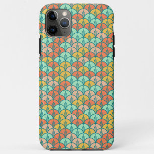 Colorful Modern Trendy Geometric Fish Scale iPhone 11 Pro Max Hoesje